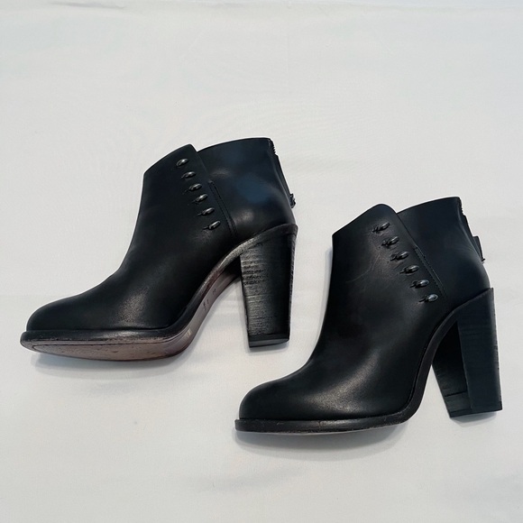 Rag & Bone Alwyn Leather Heeled Ankle Boot, Size 37.5 - Picture 3 of 8